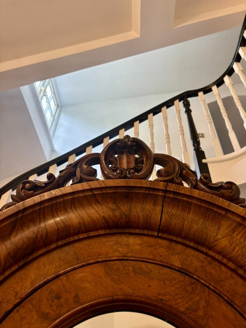 Outstanding Quality Large Antique Victorian Burr Walnut 3 Door Wardrobe - Image 10